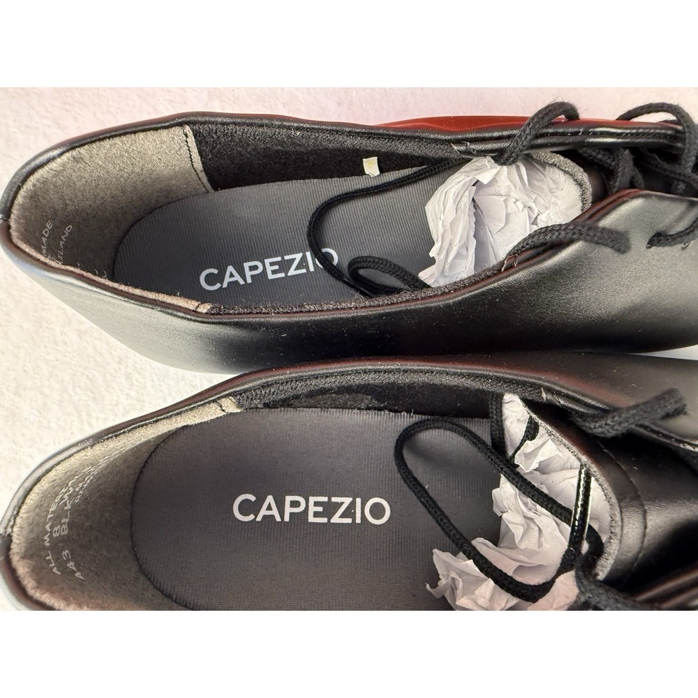 Capezio Tic Tap Toe Tap Shoes Black Mens 6.5 W Womens 8 Teletone Taps No Box - Picture 5 of 9